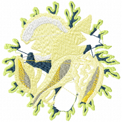 Seashell Embroidery Design 5